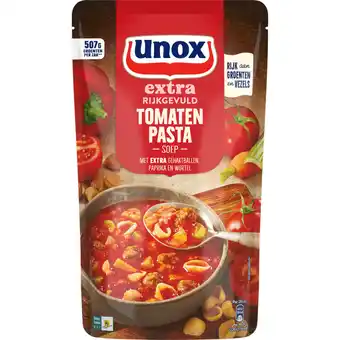 Jumbo Unox Extra Rijkgevuld Soep In Zak Tomaten Pasta 570 ml aanbieding