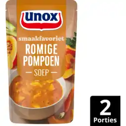 Jumbo Unox Romige Pompoen Soep met Natuurlijke Ingrediënten 570 ml aanbieding