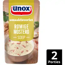 Jumbo Unox Smaakfavoriet Soep In Zak Romige Mosterd 570 ml aanbieding