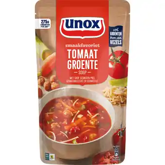 Jumbo Unox Smaakfavoriet Soep In Zak Tomaat Groente 570 ml aanbieding