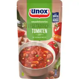Jumbo Unox Smaakfavoriet Soep In Zak Vegetarische Tomaten 570 ml aanbieding