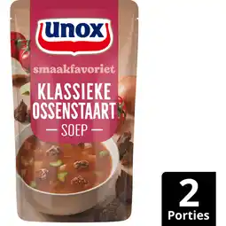 Jumbo Unox Smaakfavoriet Soep In Zak Klassieke Ossenstaart 570 ml aanbieding