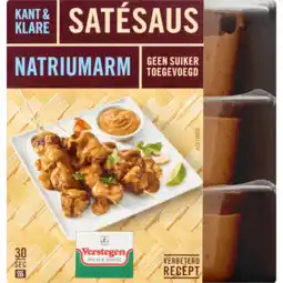 Jumbo Verstegen Kant & Klare Satésaus Natriumarm 3 x 80 ml aanbieding