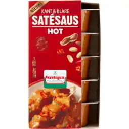 Jumbo Verstegen Kant & Klare Satésaus Hot 5 x 80 ml aanbieding