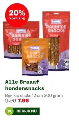 Welkoop Alle Braaaf hondensnacks aanbieding