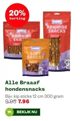 Welkoop Alle Braaaf hondensnacks aanbieding