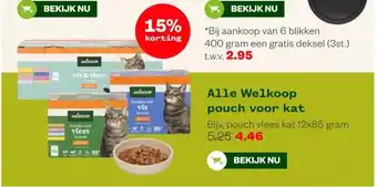 Welkoop Alle Welkoop pouch voor kat aanbieding