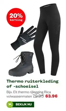 Welkoop Thermo ruiterkleding of -schoeisel aanbieding