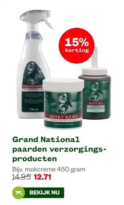 Welkoop Grand National paarden verzorgings- producten aanbieding