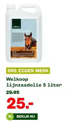 Welkoop Welkoop lijnzaadolie aanbieding