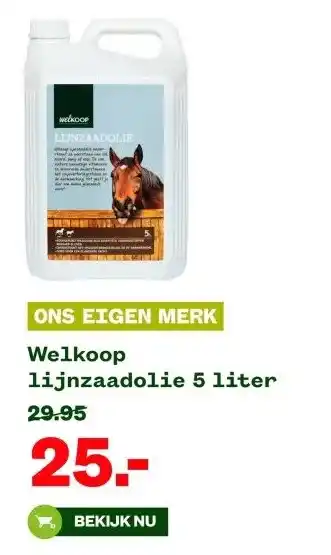 Welkoop Welkoop lijnzaadolie aanbieding