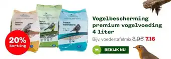 Welkoop Vogelbescherming premium vogelvoeding 4 liter aanbieding