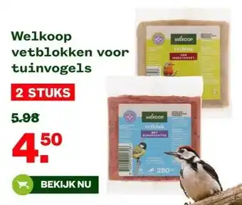 Welkoop Welkoop vetblokken voor tuinvogels aanbieding