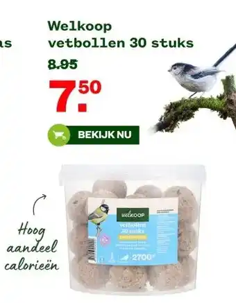 Welkoop Welkoop vetbollen 30 stuks aanbieding