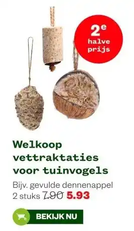 Welkoop Welkoop vettraktaties voor tuinvogels aanbieding