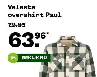 Welkoop Veleste overshirt Paul aanbieding