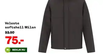 Welkoop Veleste softshell Milan aanbieding