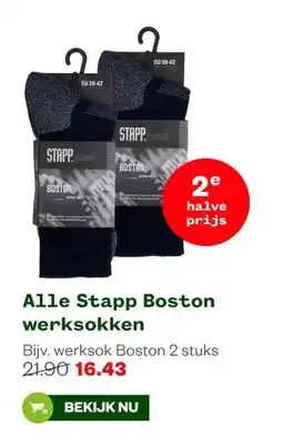 Welkoop Alle Stapp Boston werksokken aanbieding