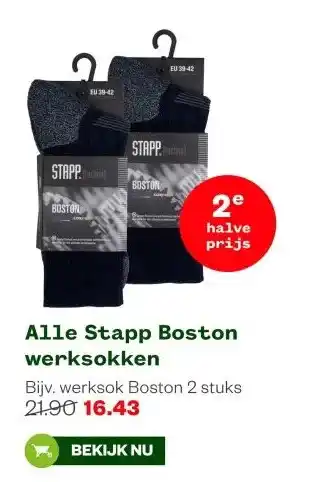 Welkoop Alle Stapp Boston werksokken aanbieding