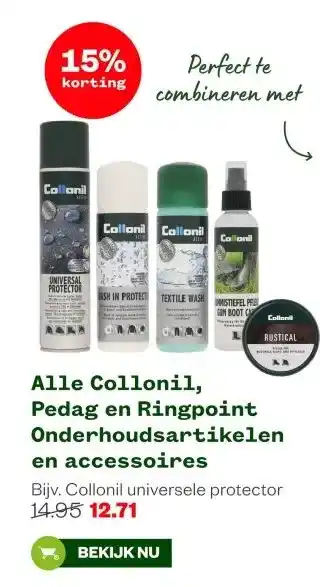 Welkoop Alle Collonil, Pedag en Ringpoint Onderhoudsartikelen en accessoires aanbieding