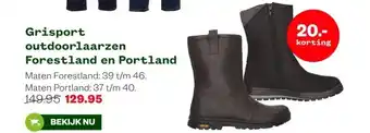 Welkoop Grisport outdoorlaarzen Forestland en Portland aanbieding