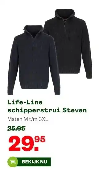 Welkoop Life-Line schipperstrui Steven aanbieding