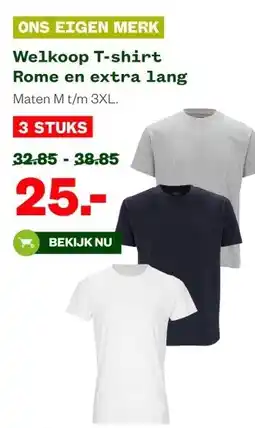 Welkoop Welkoop T-shirt Rome en extra lang aanbieding