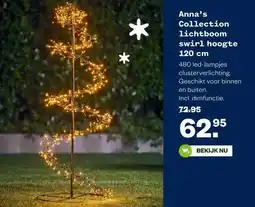 Welkoop Anna's Collection lichtboom swirl hoogte 120 cm aanbieding