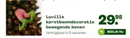 Welkoop Luville kerstboomdecoratie bewegende benen . aanbieding