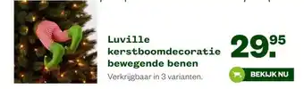 Welkoop Luville kerstboomdecoratie bewegende benen . aanbieding