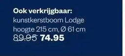 Welkoop kunstkerstboom Lodge aanbieding