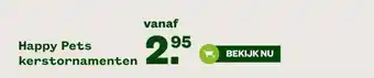Welkoop Happy Pets kerstornamenten aanbieding