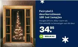 Welkoop Fairybell deurkerstboom 120 led lampjes aanbieding