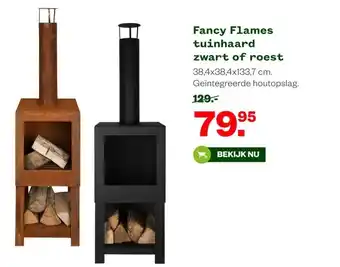 Welkoop Fancy Flames tuinhaard zwart of roest aanbieding