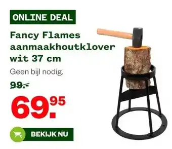 Welkoop Fancy Flames aanmaakhoutklover wit 37 cm aanbieding