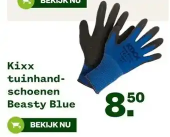 Welkoop Kixx tuinhand- schoenen Beasty Blue aanbieding