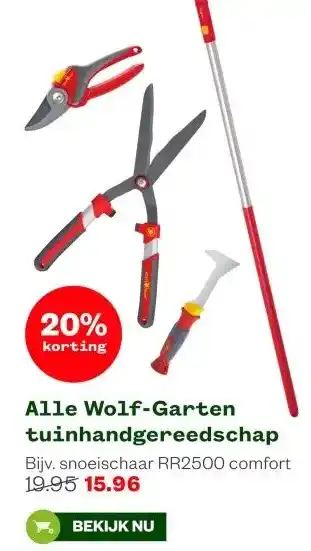 Welkoop Alle Wolf-Garten tuinhandgereedschap aanbieding