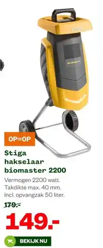 Welkoop Stiga hakselaar biomaster 2200 aanbieding