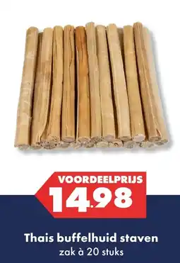 Huisdier Voordeelshop Thais buffelhuid staven aanbieding
