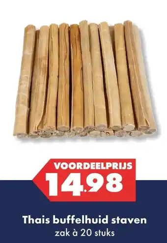 Huisdier Voordeelshop Thais buffelhuid staven aanbieding