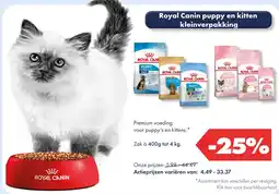 Huisdier Voordeelshop Royal Canin puppy en kitten kleinverpakking aanbieding