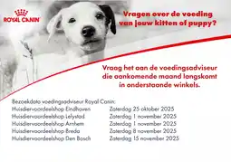 Huisdier Voordeelshop Vragen over de voeding van jouw kitten of puppy? aanbieding