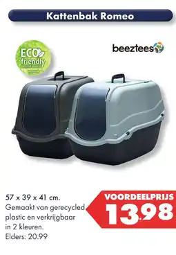 Huisdier Voordeelshop Kattenbak Romeo aanbieding