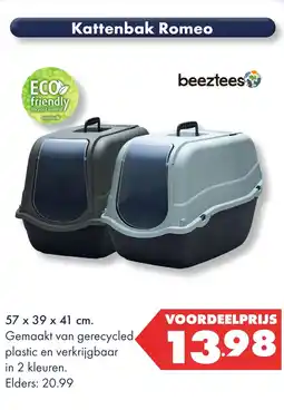 Huisdier Voordeelshop Kattenbak Romeo aanbieding