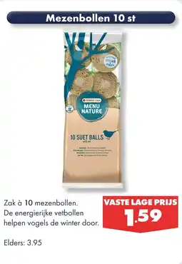 Huisdier Voordeelshop Mezenbollen 10 st aanbieding