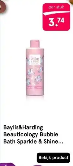 Etos Baylis&Harding Beauticology Bubble Bath Sparkle & Shine 500ML aanbieding
