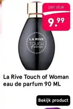 Etos La Rive Touch of Woman eau de parfum 90 ML aanbieding