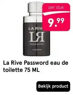 Etos La Rive Password eau de toilette 75 ML aanbieding