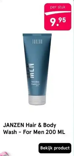 Etos JANZEN Hair & Body Wash - For Men 200 ML aanbieding