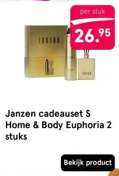 Etos Janzen cadeauset S Home & Body Euphoria 2 stuks aanbieding